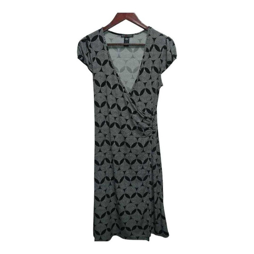 Beautiful Stretchy black‎ wrap dress by Faith Passion Size Medium